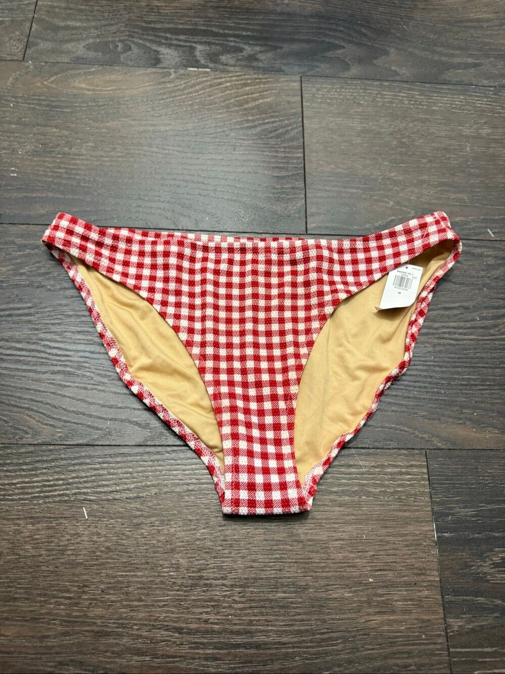 Old Navy Women’s Medium Red Gingham Bikini Swim Bottom New